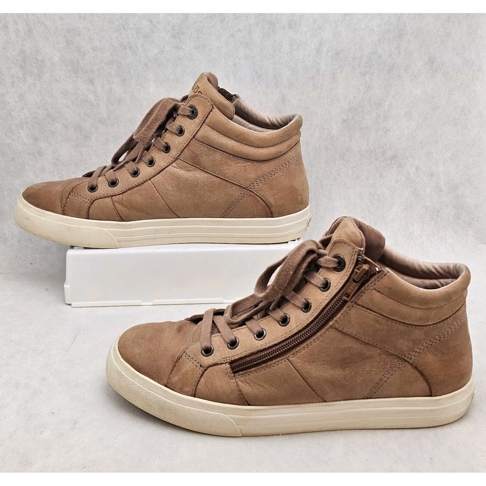 Taos Winner High Top Sneakers Womens 9.5 US Brown Leather Lace Up Casual - Picture 2 of 10